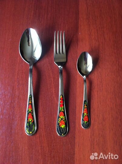 Набор столовых приборов хохлома