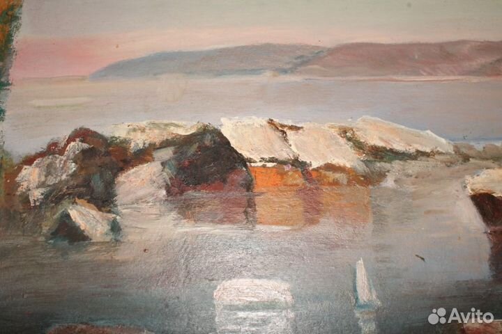 Картина Маслом. Импрессионизм. Морский Пейзаж Винт