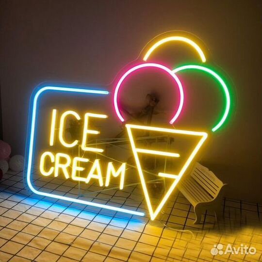 Неоновая вывеска для бизнеса