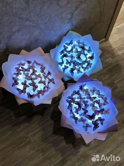 Букеты из бабочек 25 шт