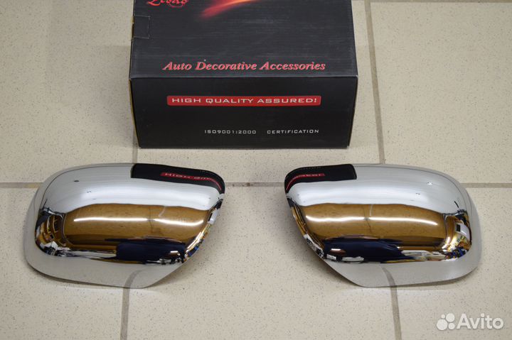 Toyota Corolla 2003-2005г. Накладки на зеркала