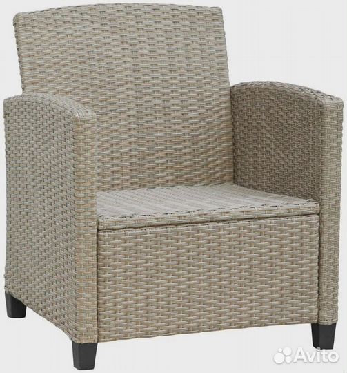 Комплект мебели из ротанга с диваном