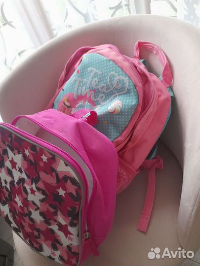 Портфель/рюкзак больш и мал б.у цена за 2 шт