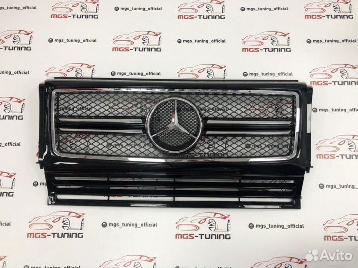 Решетка Mercedes G-class G63 AMG черная w463