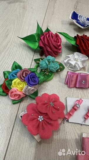 Резинки заколки ручная работа