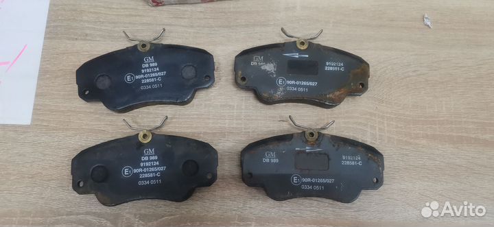 Тормозные колодки опель omega b