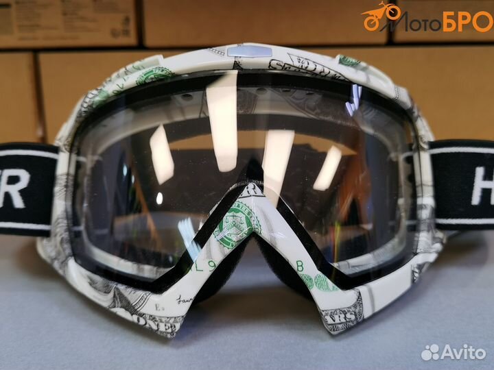 Очки мотокросс зимние hizer (двойное стекло)