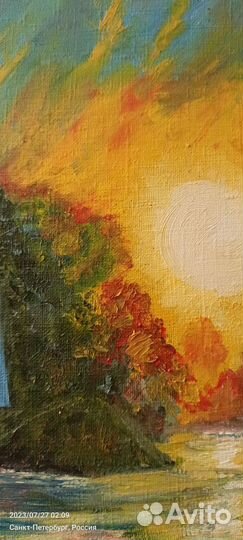 Картина маслом на холсте. Б/у
