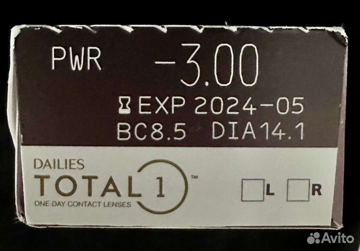 Мягкие контактные линзы Alcon Dailies Total 1