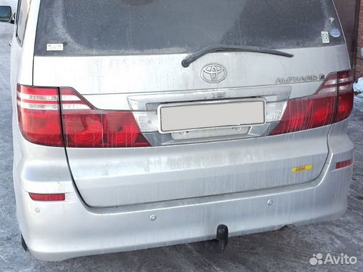 Фаркоп тсу установка Toyota Alphard H10 Restyling