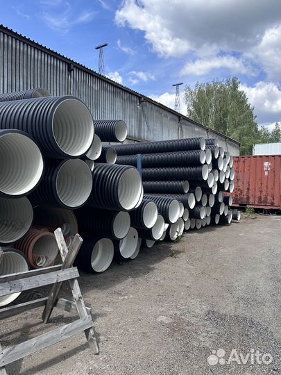 Труба гофрированная канализационная 460/400