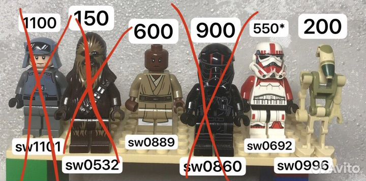 Lego/лего star wars/стар ворс minifigures