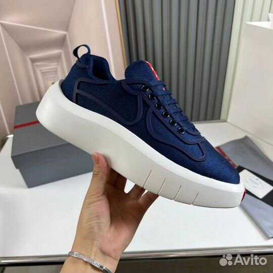 Кроссовки мужские Prada синий