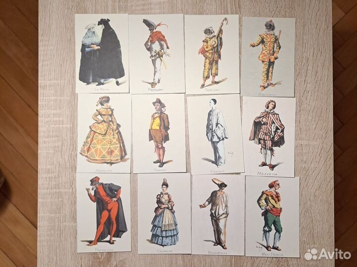 Рисунки с персонажами комедии делль арте