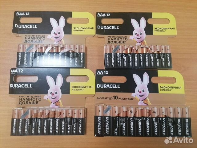 Батарейки Durasell AAA и аа