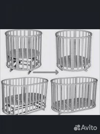 Детская кровать+2 матраса