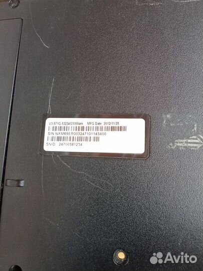 Acer V3-571g в разборе, по запчастям