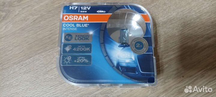 Лампы osram H7 55Вт и Лампа MTF vanadium H7 55Вт