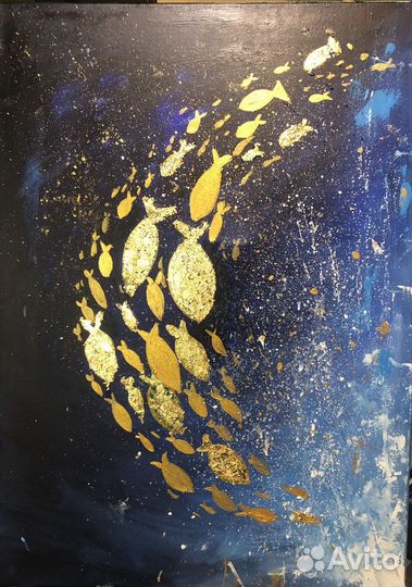 Интерьерная картина абстракция рыбки