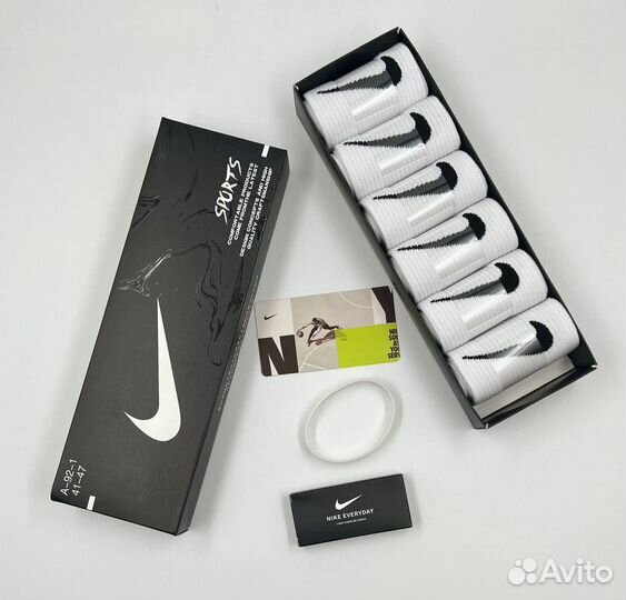 Носки Nike White белые