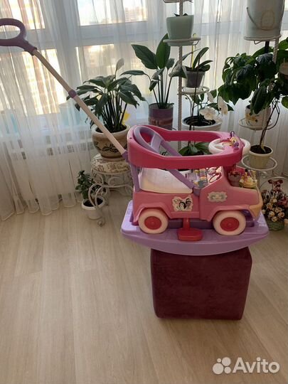 Детская машинка каталка с ручкой