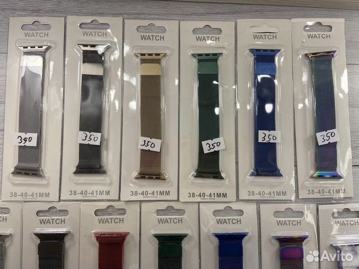 Ремешки Apple Watch силиконовые и миланская сетка