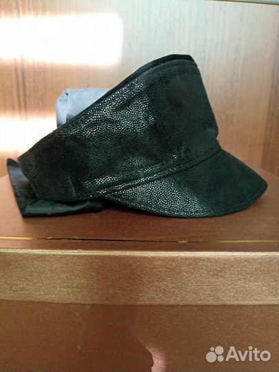 Кепка- бандана, натуральная замша