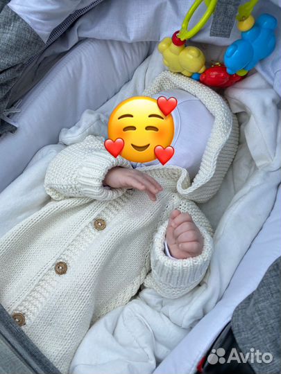 Вязаный детский комплект ручная работа