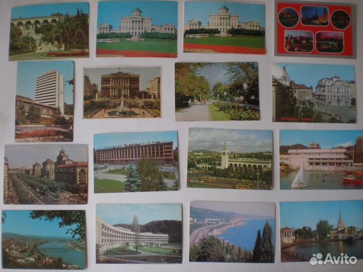 Открытки европейских городов 60 - 80 гг