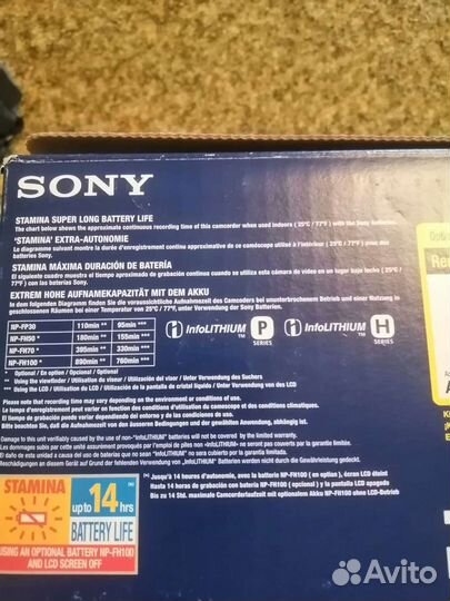 Видеокамера sony