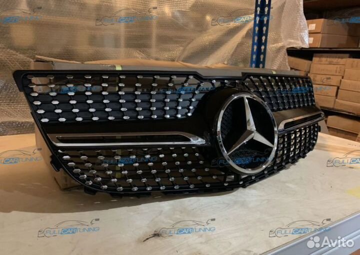 Решетка радиатора mercedes x204 GLK diamond рест