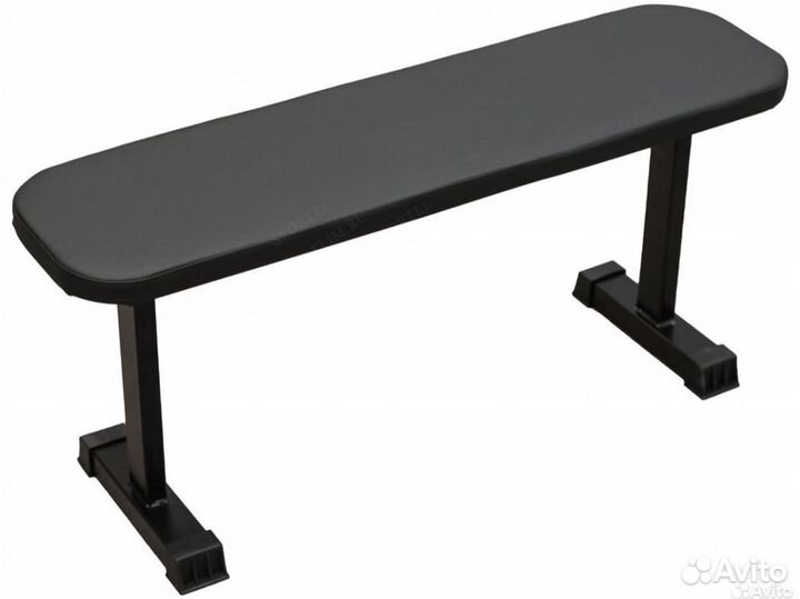 Скамья для жима горизонтальная чёрная или белая