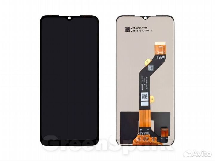 Дисплей для Infinix Smart 6 +тач черный
