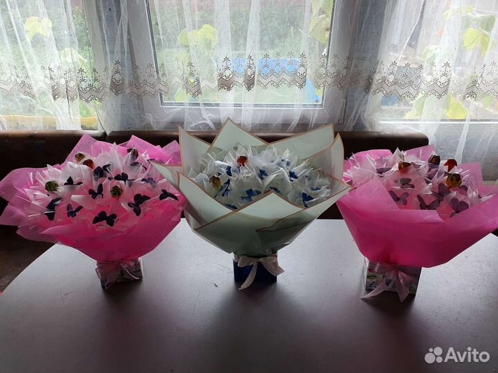 Букет из бабочек в коробке