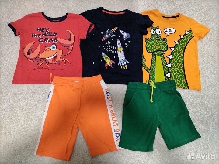 Пакет летней одежды для мальчика, размер 116