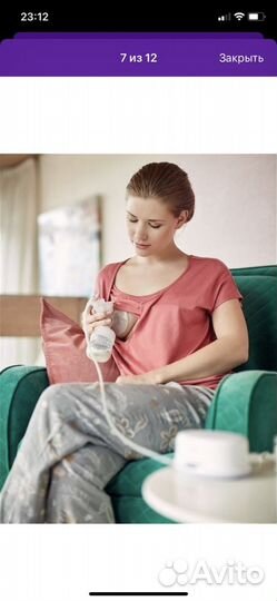 Молокоотсос avent электрический