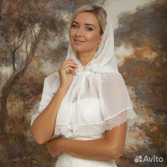 Неспадающие платки в церковь на крещение, венчание