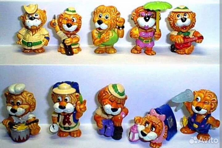 Игрушки из киндер сюрприза 90х коллекции