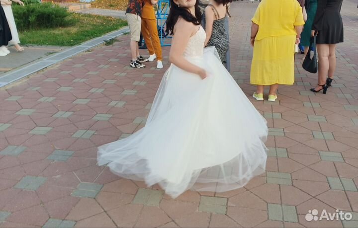 Выпускное платье(свадебное) -44-46