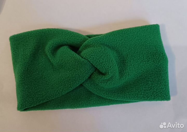 Флисовая повязка на голову ручной работы