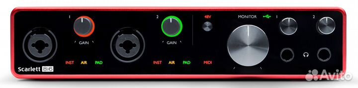 Focusrite Scarlett 8i6 3rd Gen Новая Гарантия