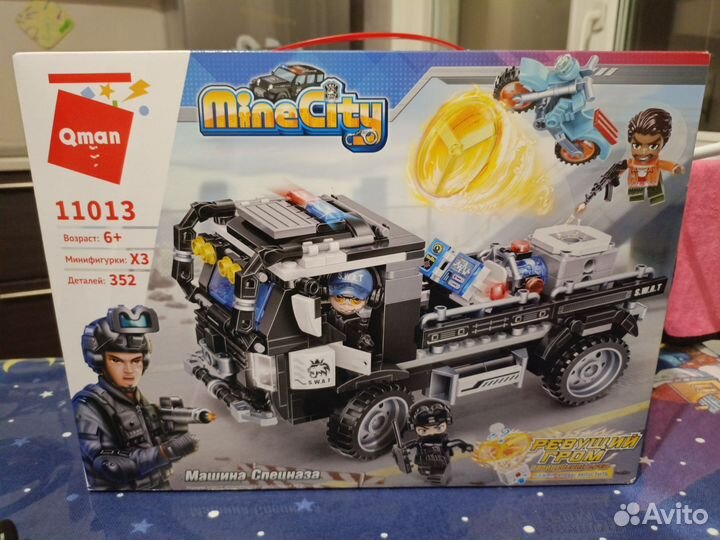 Mine city конструктор машина спецназа