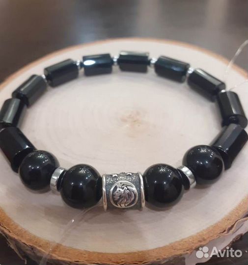 Браслет Знак Зодиака Янтарь Агат