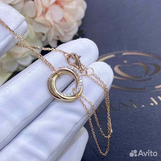 Браслет Cartier Trinity, золото 585 пробы 0,14ct