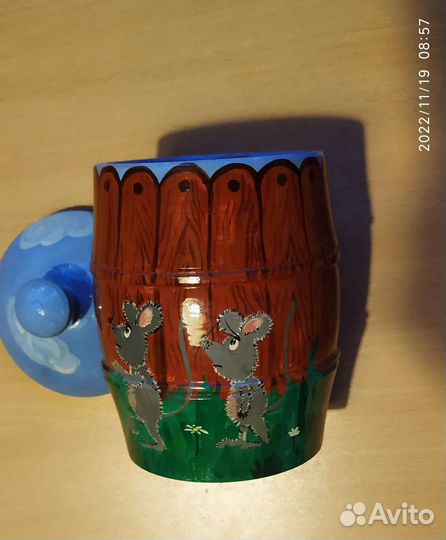 Банка деревянная для хранения 