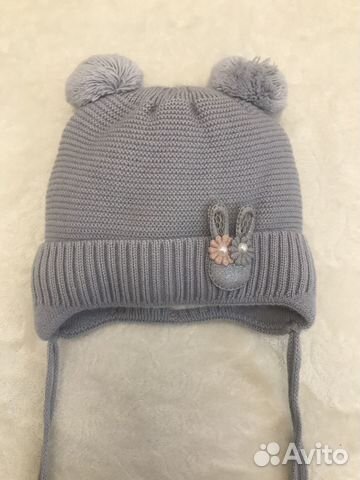 Шапочка утеплённая 0-3м новая