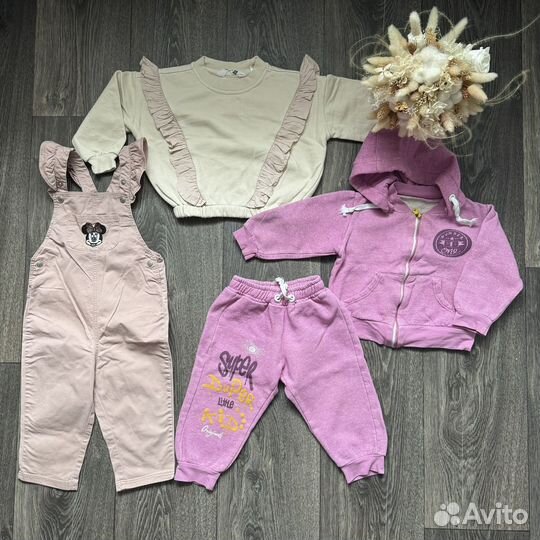 Одежда пакетом на девочку 80 86