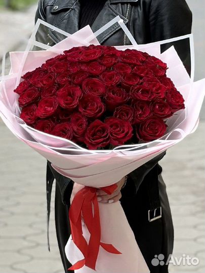 Роза Красная 60 см