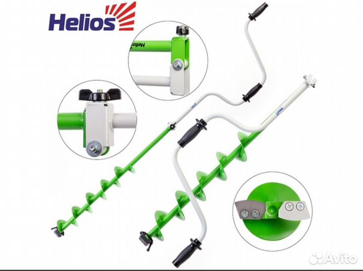 Ледобур Helios HS-130D левое вращение / Тонар