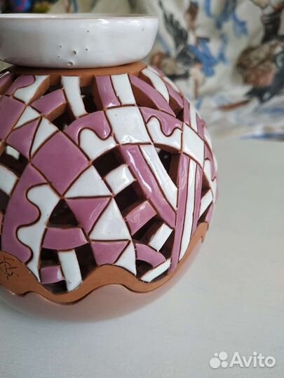 Глиняная арома лампа, авторская работа